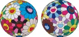 Flowerball (Algae Ball); and Flower Dumpling by Takashi Murakami, 2013, Two offset lithographs in colours, on smooth wove paper, the full sheets,, sold Jun 2014