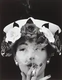Hat + 5 Roses, Paris (Vogue) by William Klein, 1956, Gelatin silver print, printed later, sold May 2014