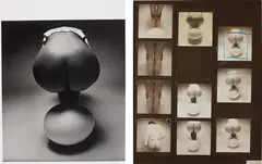 Untitled (Nude and egg) by Guy Bourdin, 1971, Gelatin silver print and contact sheet, sold May 2014