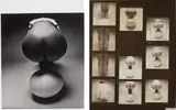 Guy Bourdin, Untitled (Nude and egg), 1971, Gelatin silver print and contact sheet