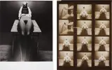 Guy Bourdin, Untitled (Nude on a table), 1971, Gelatin silver print and contact sheet