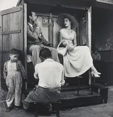 Irving Penn, Vogue Fashion Photograph (Lima, Peru), 1948, Selenium toned gelatin silver print, printed 1985