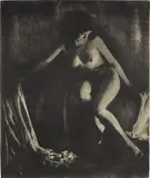František Drtikol, Nude with drape