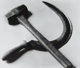 Tina Modotti, Hammer and Sickle, 1927, Gelatin silver print, printed 1960s