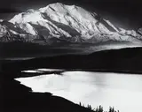 Mount McKinley and Wonder Lake, Mount McKinley National Park, Alaska by Ansel Adams, 1947, Gelatin silver print, printed 1970s, sold May 2014