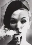 Smoke + Veil, Paris (Vogue) by William Klein, 1958, Gelatin silver print, printed later, sold Nov 2014