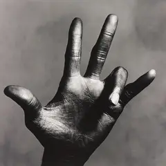 Irving Penn, The Hand of Miles Davis (C), New York, 1986, Selenium toned gelatin silver print, printed 1992