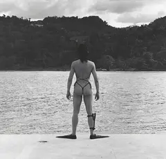 Lisa Lyon by Robert Mapplethorpe, 1982, Gelatin silver print, flush-mounted, sold Nov 2014