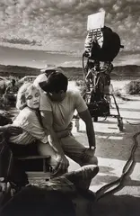 Eve Arnold, Marilyn Monroe and Eli Wallach on the set of 'The Misfits', Nevada, 1960, Gelatin silver print, printed later