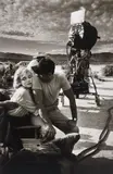 Eve Arnold, Marilyn Monroe and Eli Wallach on the set of 'The Misfits', Nevada