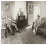 Retired man and his wife at home in a nudist camp one morning, N.J. by Diane Arbus, 1963, Gelatin silver print from A Box of Ten Photographs , printed later by Neil Selkirk, sold Nov 2014