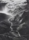 The Eastern Part of the Brooks Range, Arctic National Wildlife Refuge, Alaska, USA by Sebastião Salgado, 2009, Gelatin silver print, flush-mounted, sold Nov 2014
