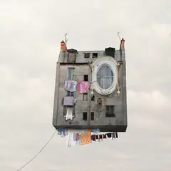 Laurent Chéhère, The Linen which Dries from Flying Houses, 2012, Archival pigment print, Diasec mounted