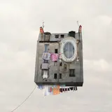 Laurent Chéhère, The Linen which Dries from Flying Houses, 2012, Archival pigment print, Diasec mounted