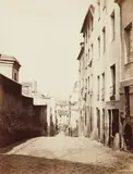 Charles Marville, Rue d'Arras (de la Rue Clopin), 1865, Albumen print
