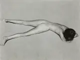 Edward Weston, Nude on Sand, Oceano, 1936, Gelatin silver print, printed later by Cole Weston