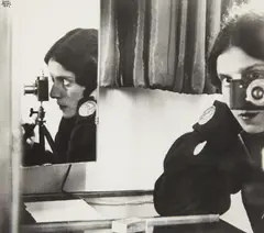 Self Portrait with Leica, Paris by Ilse Bing, 1931, Gelatin silver print, printed 1979, sold Nov 2014