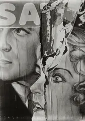 Torn Movie Poster by Walker Evans, 1930, Gelatin silver print, printed later, sold Nov 2014