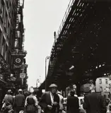 Berenice Abbott, The El at the Bowery, New York, 1936, Gelatin silver print, printed later