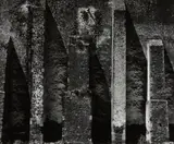 Buttressed Wall, Church, Alcoman, Mexico by Aaron Siskind, 1955, Gelatin silver print, printed no later than 1964, mounted, sold Nov 2014