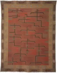 Rug by Impi Sotavalta, 1930s, Handwoven wool on a linen warp, offered Apr 2014