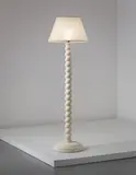 Jean-Michel Frank, Standard lamp, designed 1935, Plaster, brass, paper shade