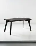 Rare dining table, designed for the Post-Graduate Institute cafeteria and private residences, Chandigarh by Pierre Jeanneret, circa 1960-1961, Painted teak, painted teak-veneered wood, offered Apr 2014