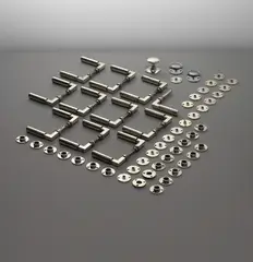 Set of eleven door handles by Walter Gropius and Adolf Meyer, circa 1922, Nickel-plated metal, steel, sold Apr 2014