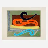 Eskimo Curlew (from the Exotic Birds series) by Frank Stella, 1977, offset lithograph and screenprint in colors on Arches 88, sold Jan 2025