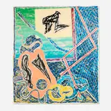 Shards Variant Ia (from the Shards series) by Frank Stella, 1982, lithograph and screenprint in colors on Arches, sold Jan 2025