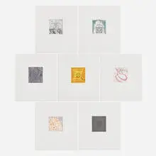Alan Saret, Stars in the Sacred Ground, 1983, etching in colors on BFK Rives