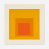 Josef Albers, WLS XII (from the White Line Squares, Series II portfolio), 1966, lithograph in colors on Arches