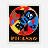Robert Indiana, Picasso (from The American Dream portfolio), 1997, screenprint in colors