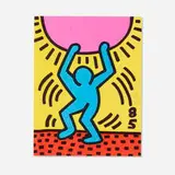 Keith Haring, International Youth Year, 1985, lithograph in colors on Arches