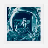 Michael Kagan, Moonwalker, 2024, screenprint in colors on Magnani Incisioni