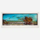 Carlos Almaraz, Car Crash, 1990, screenprint in colors on Coventry Rag