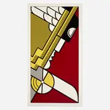 Roy Lichtenstein, Salute to Aviation, 1968, screenprint in colors