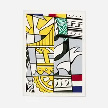 Roy Lichtenstein, Bicentennial Print (from the America: The Third Century portfolio), 1975, lithograph and screenprint in colors