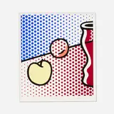 Roy Lichtenstein, Still Life with Red Jar, 1994, screenprint in colors on Lanaquarelle Watercolor