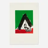 Robert Motherwell, Untitled No. 6 (from The Basque suite), 1970-71, screenprint in colors on J.B. Green