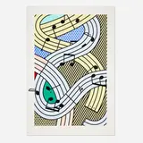 Roy Lichtenstein, Composition III, 1996, screenprint in colors on Lanaquarelle watercolor