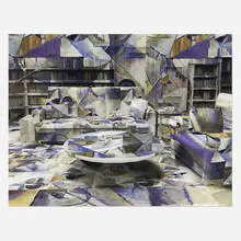 Jon Rafman, Malevich Big Bang Theory Set, 2013, archival pigment print mounted to Dibond