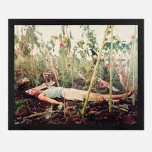 Gregory Crewdson, Untitled (dead girl in garden), 1998, C-print mounted to Dibond in artist's frame