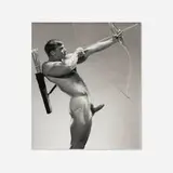 Jim French, John Pruitt Bow and Arrow, Studio, 1984, gelatin silver print