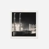 Moss Landing Power Station, Study #3 by Michael Kenna, 1989, sepia and selenium toned gelatin silver print, sold Dec 2024