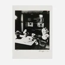 Late Evening in the Kitchen by Bill Brandt, gelatin silver print, sold Dec 2024