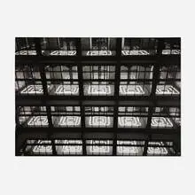 Rita McBride, Library, 1998, mural print mounted on Masonite