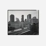 Nicholas Nixon, View of Southeast Banking District, Boston, 1976, vintage gelatin silver print