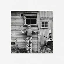 Ralph Eugene Meatyard, Untitled (Boy Making Gesture) (from Portfolio Three: Ralph Eugene Meatyard), gelatin silver print