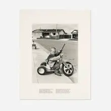 Bill Owens, Richie (from the Suburbia series), gelatin silver print, text